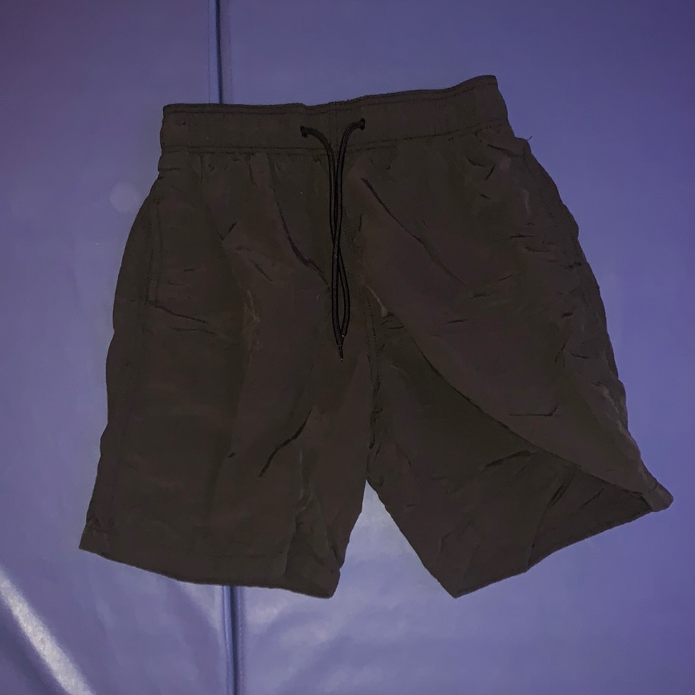 Black swimming trunks
